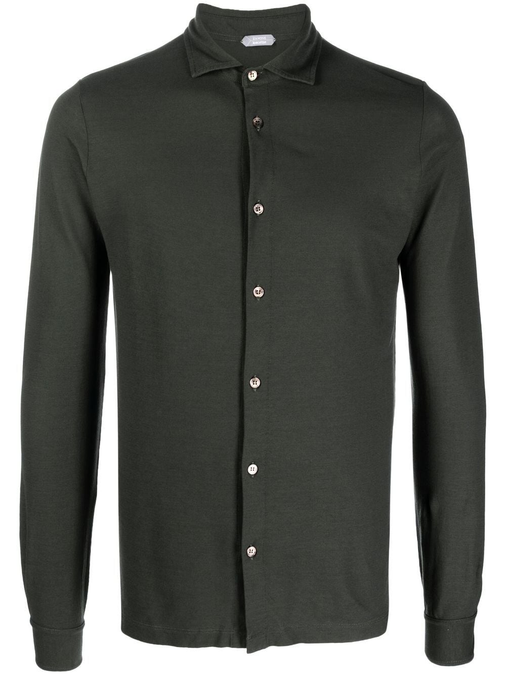 Zanone long-sleeved cotton shirt - Green von Zanone