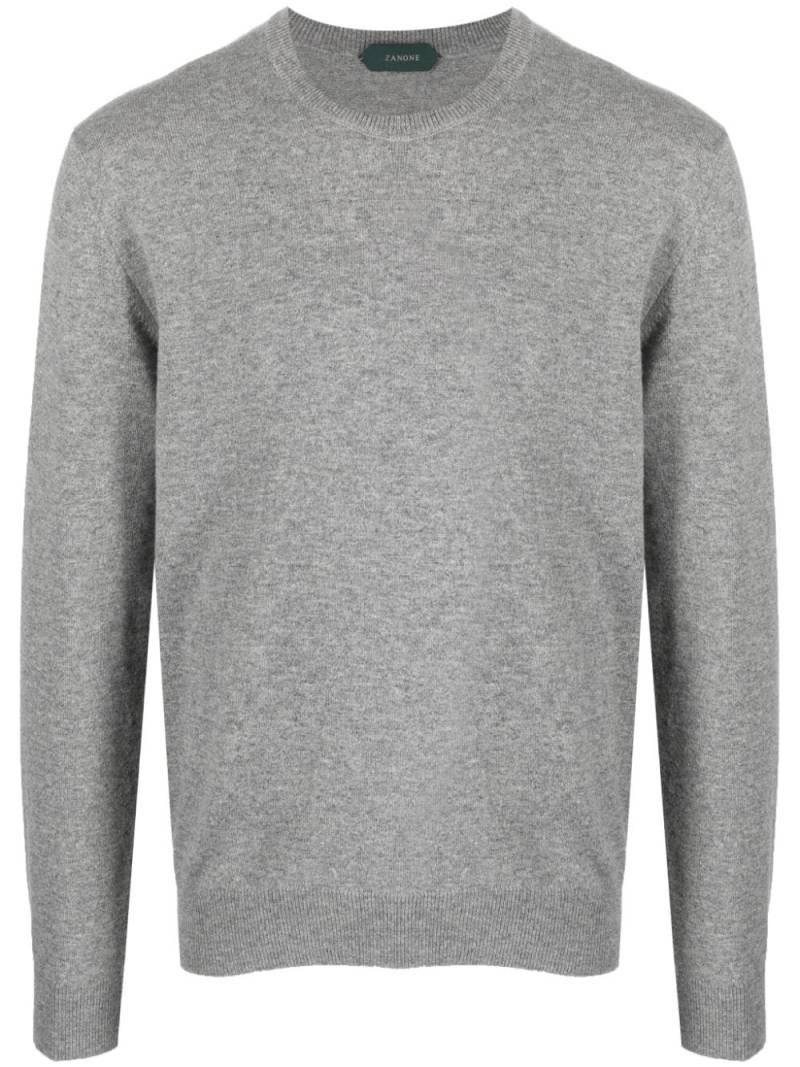 Zanone mélange-effect cashmere jumper - Grey von Zanone