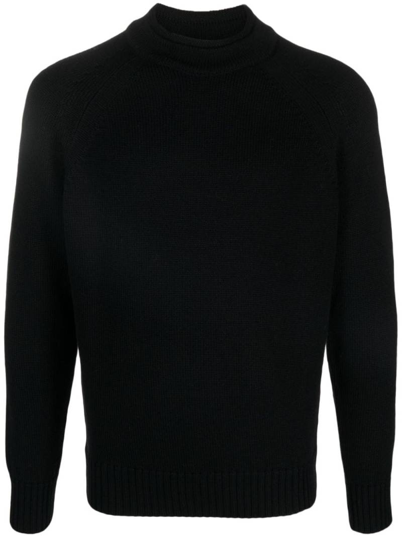 Zanone mock-neck fine-knit jumper - Black von Zanone