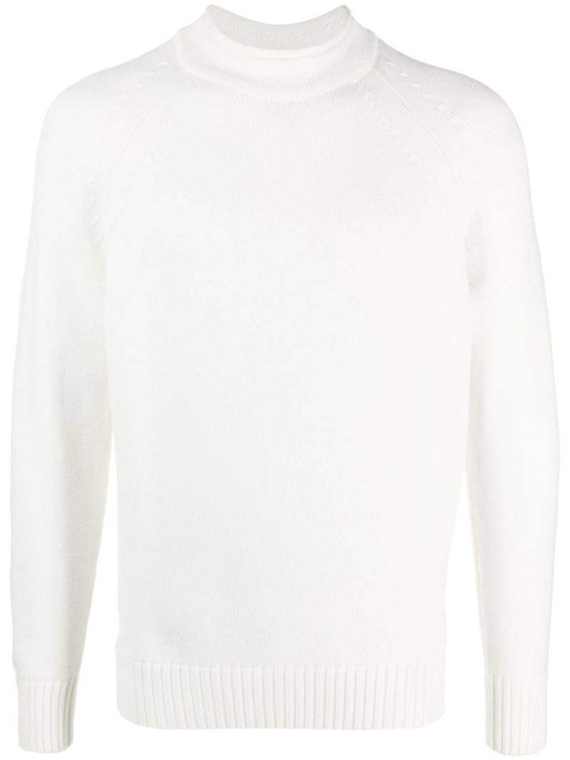 Zanone mock-neck fine-knit jumper - White von Zanone