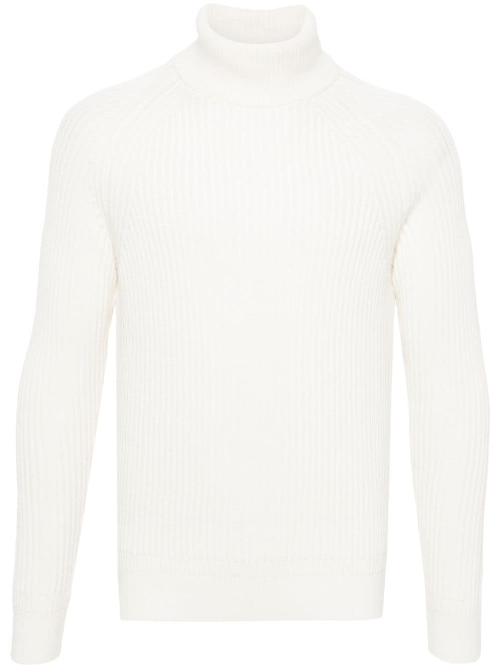 Zanone ribbed-knit sweater - White von Zanone