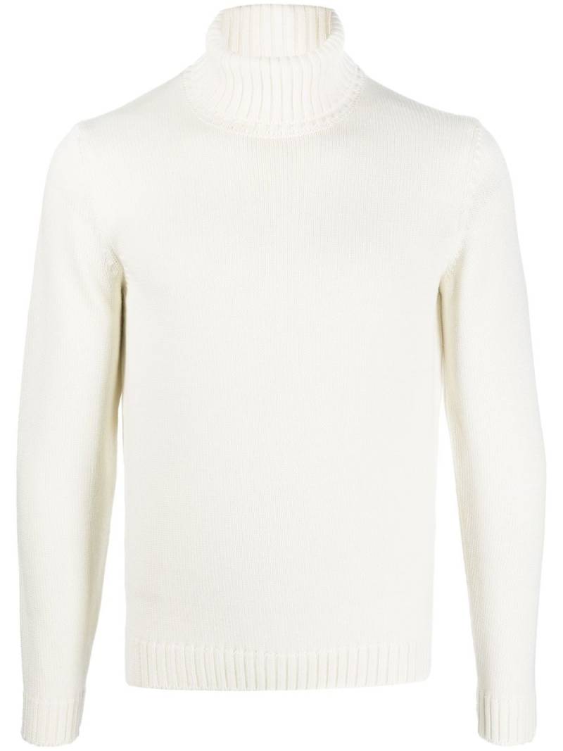 Zanone roll-neck long-sleeve jumper - White von Zanone