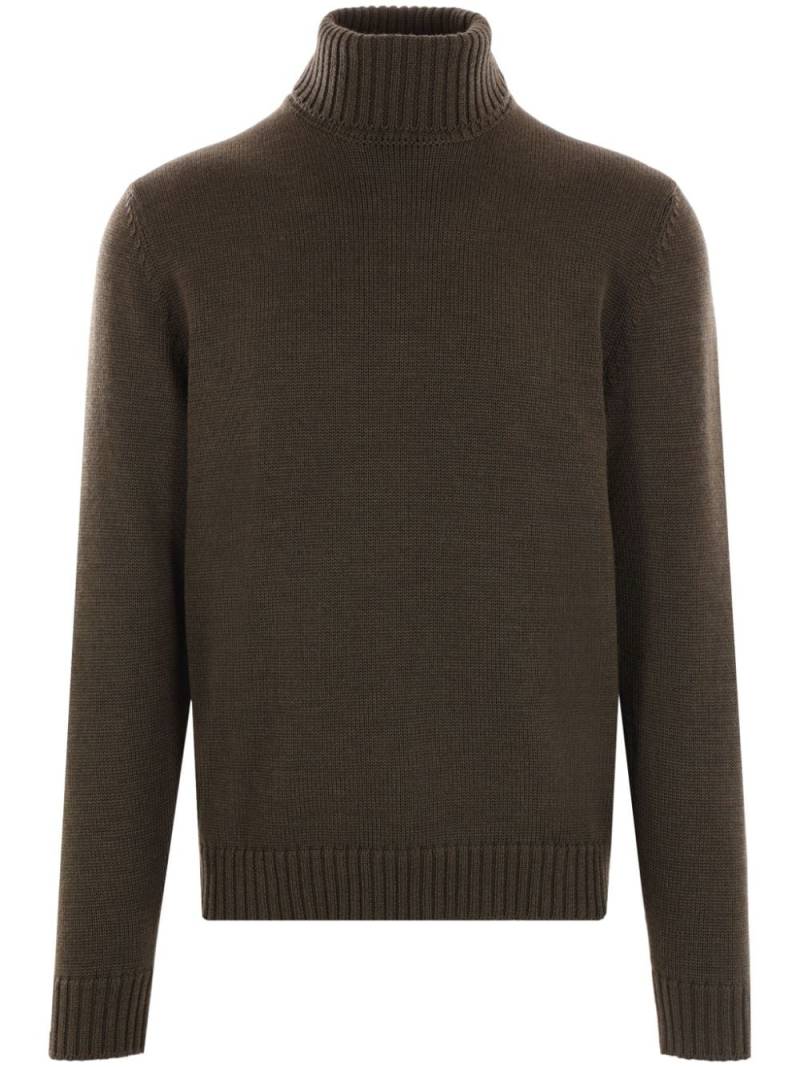 Zanone roll-neck virgin wool jumper - Green von Zanone