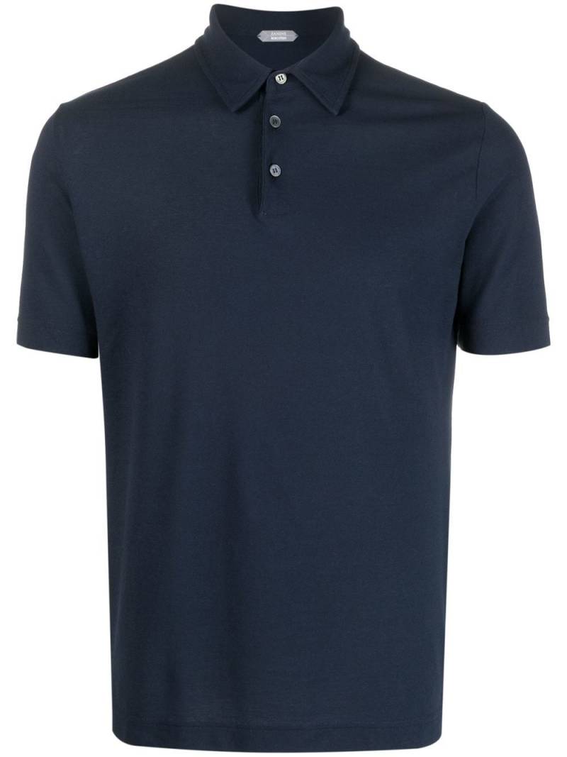 Zanone Ice cotton polo shirt - Blue von Zanone