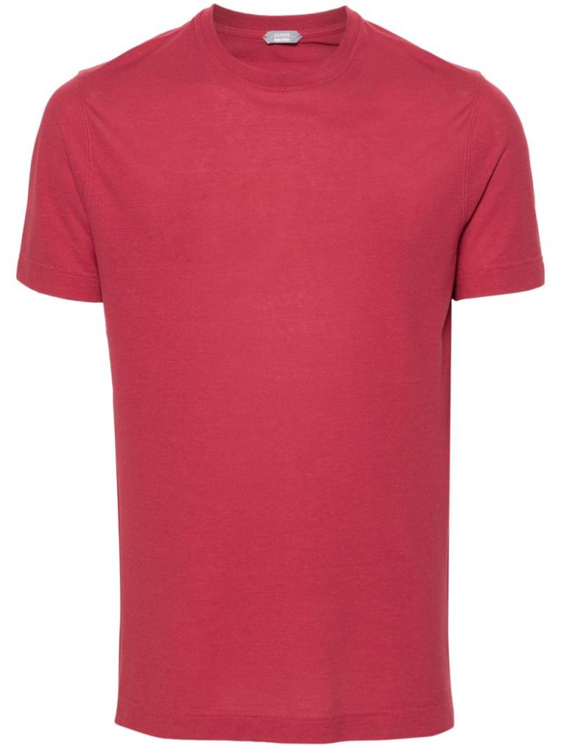 Zanone slim-cut cotton T-shirt - Red von Zanone