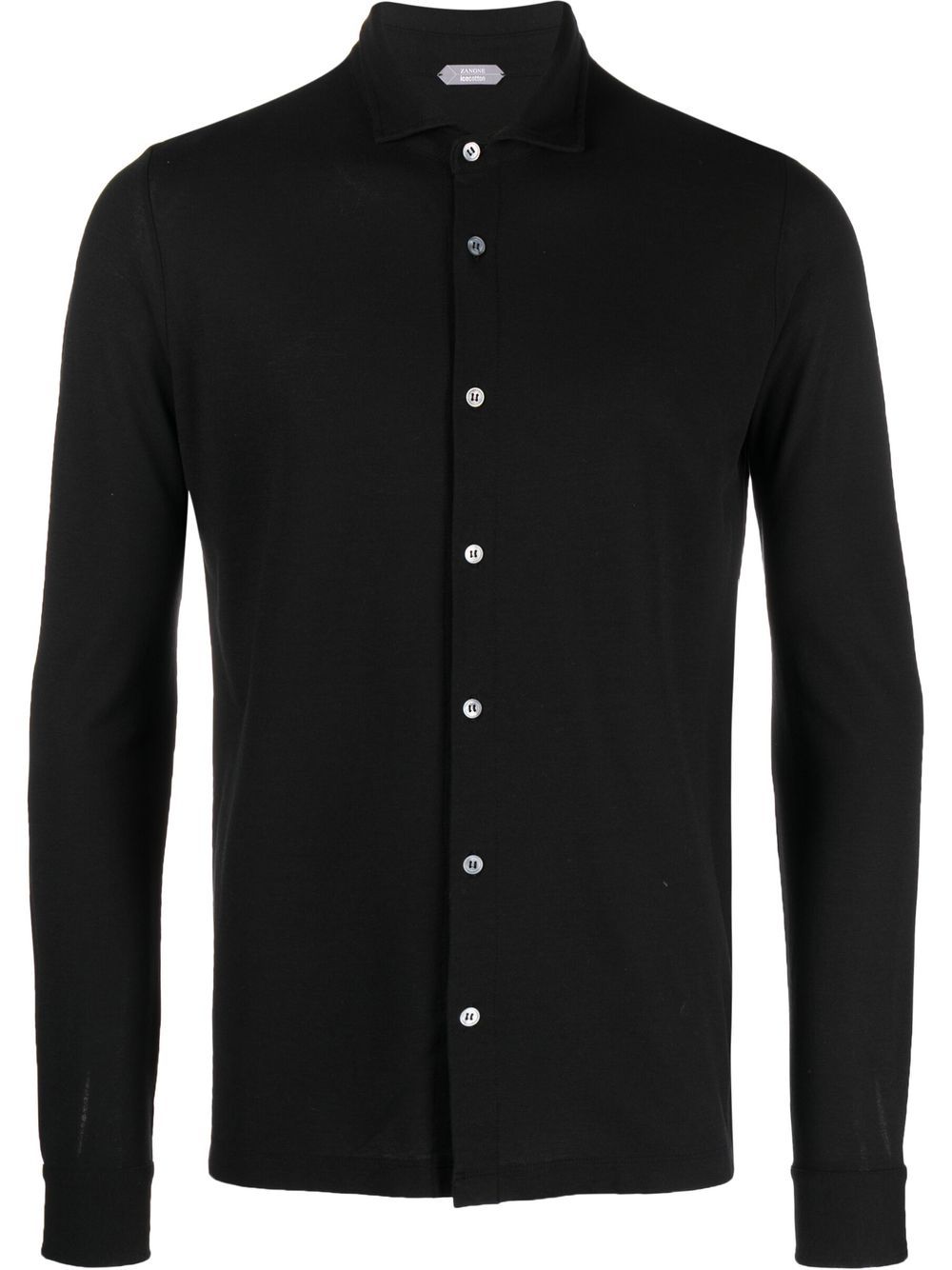 Zanone spread-collar shirt - Black von Zanone