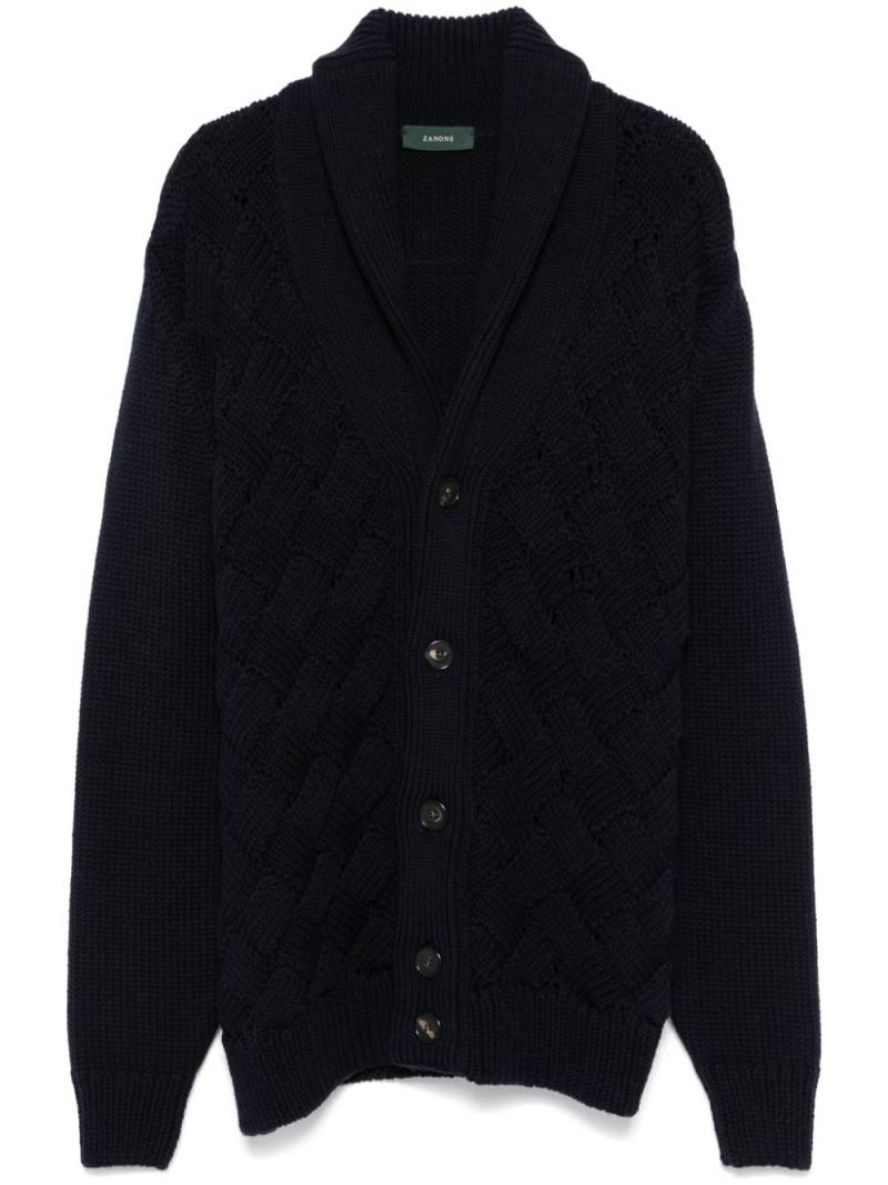 Zanone virgin-wool cardigan - Blue von Zanone