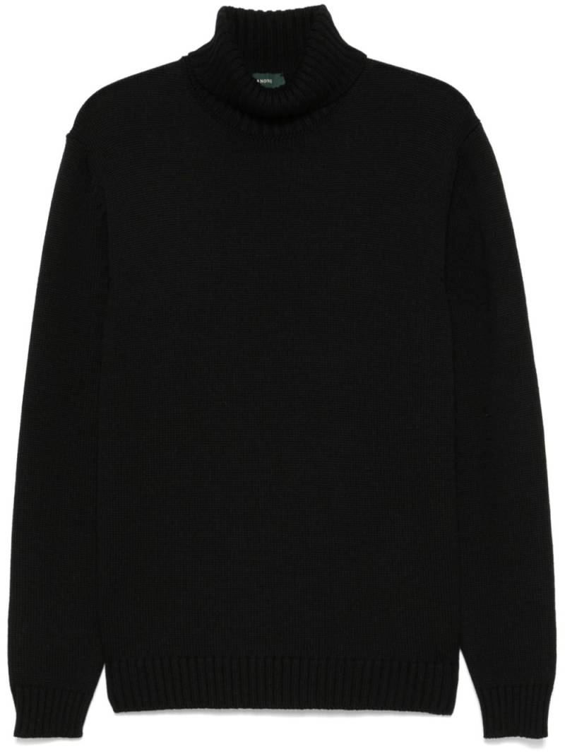 Zanone virgin-wool sweater - Black von Zanone