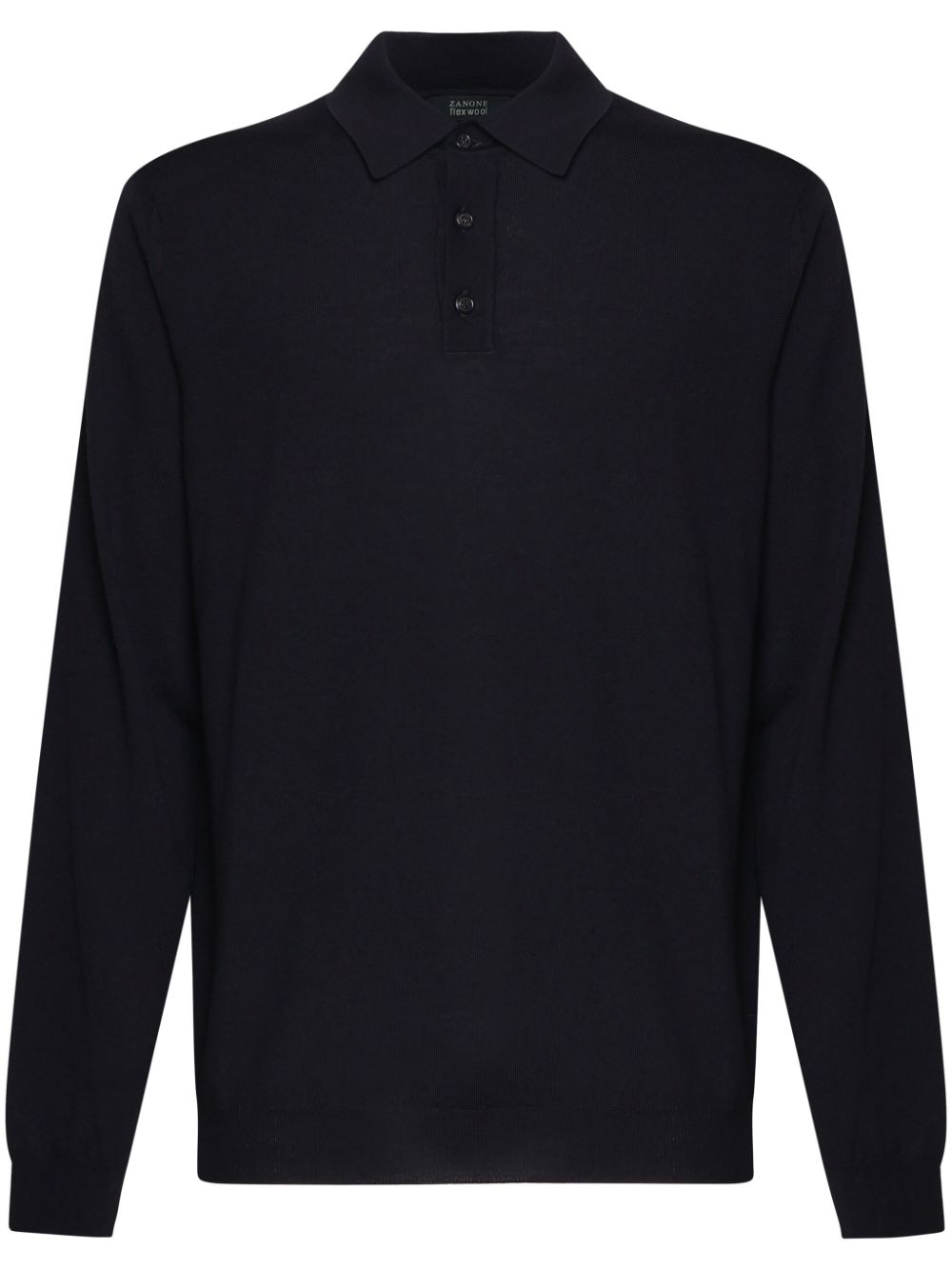 Zanone wool polo shirt - Blue von Zanone