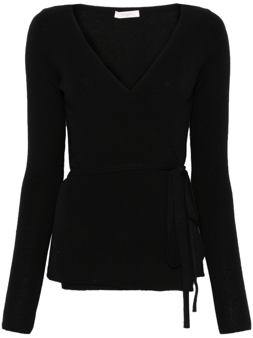 Zanone wrap sweater - Black von Zanone