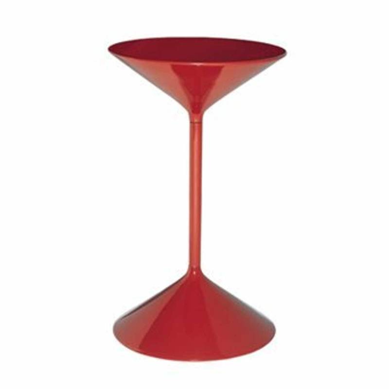 Tempo 631 Beistelltisch, Grösse höhe 50 cm, Farbe rot von Zanotta