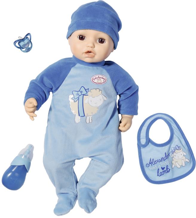 Baby Annabell Babypuppe »Alexander, 43 cm«, interaktiv mit Schlafaugen von Baby Annabell