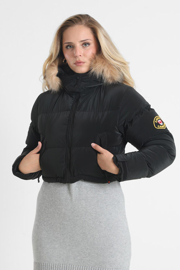 Zavetti Canada Belluci 2.0 Crop Pufferjacke | Black | Damen  | L von Zavetti Canada