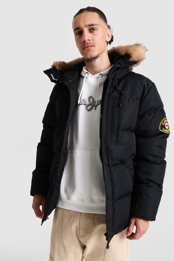 Zavetti Canada Oshawa 2.0 Puffer Parka | Black | Herren  | XS von Zavetti Canada