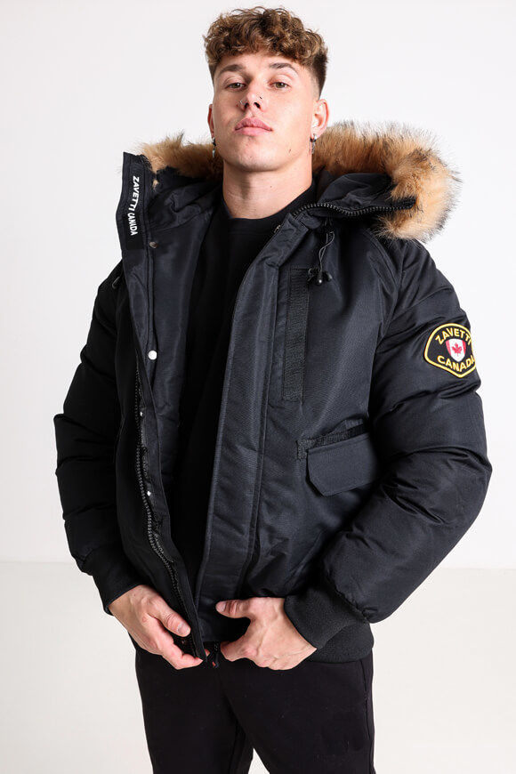 Zavetti Canada Wattierte Bomberjacke | Black | Herren  | M von Zavetti Canada