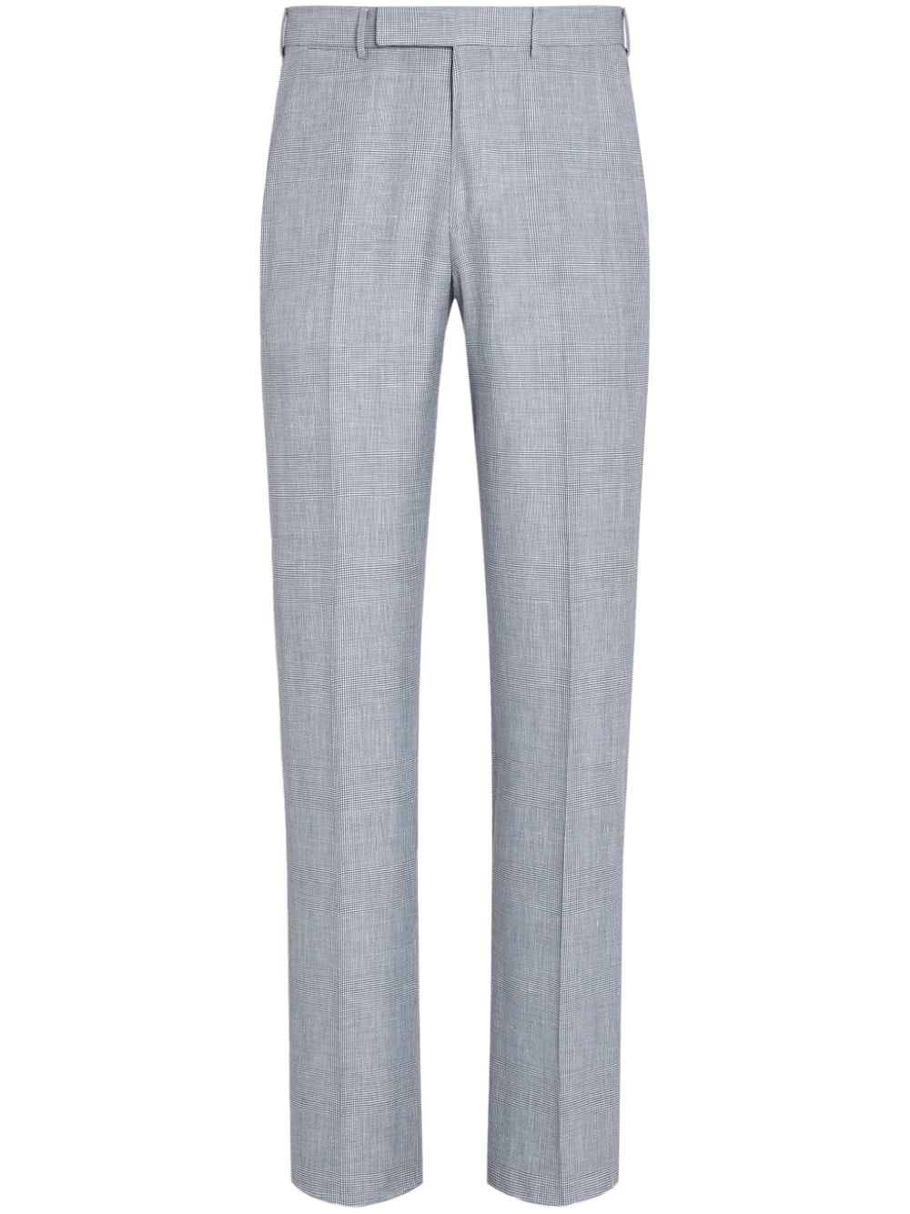 Zegna Crossover checked wool trousers - Blue von Zegna