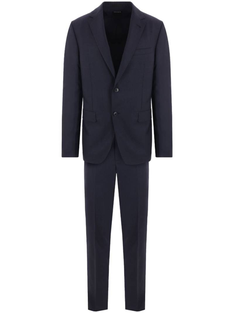 Zegna Drop 8 single-breasted suit - Blue von Zegna