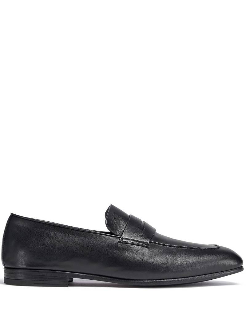 Zegna L'Asola leather loafers - Black von Zegna