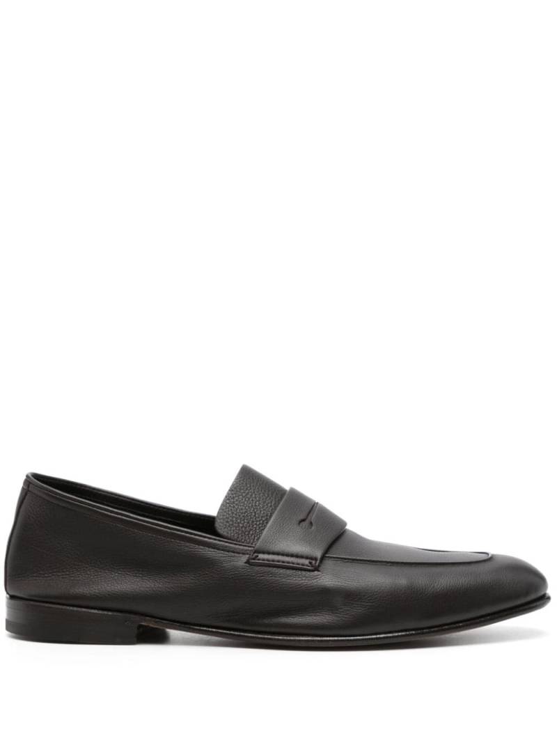 Zegna L'Asola leather loafers - Brown von Zegna