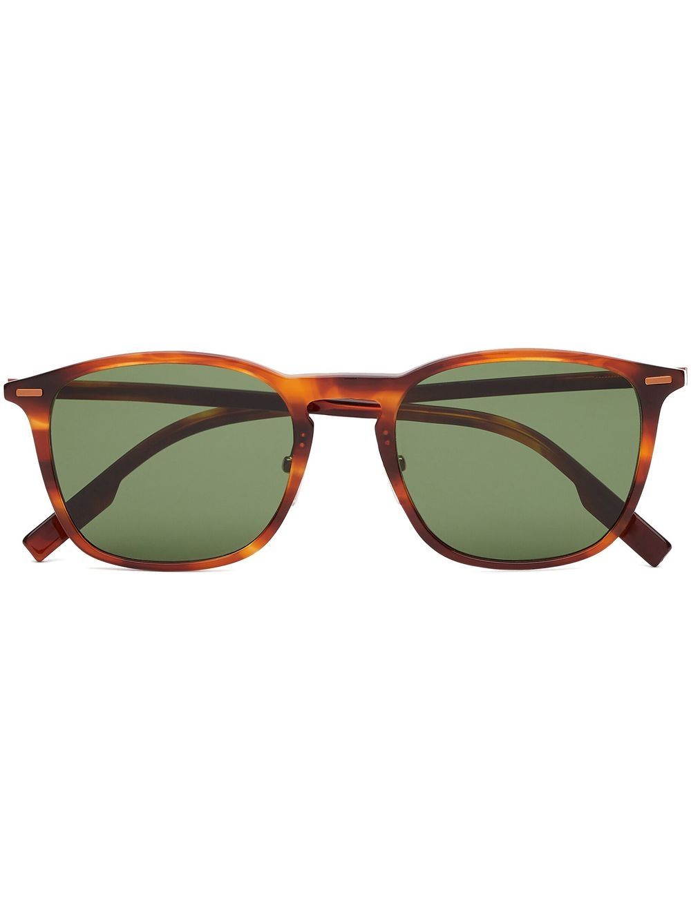 Zegna Leggerissimo square-frame sunglasses - Brown von Zegna