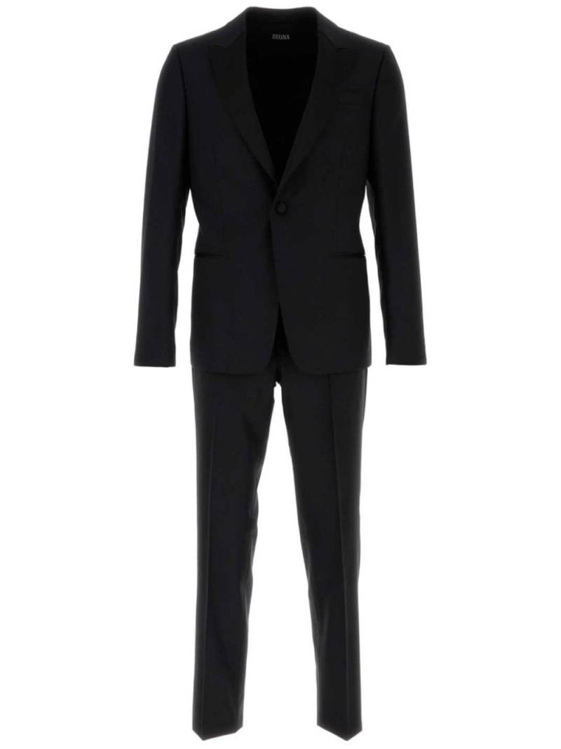 Zegna Midnight Blue single-breasted suit - Black von Zegna