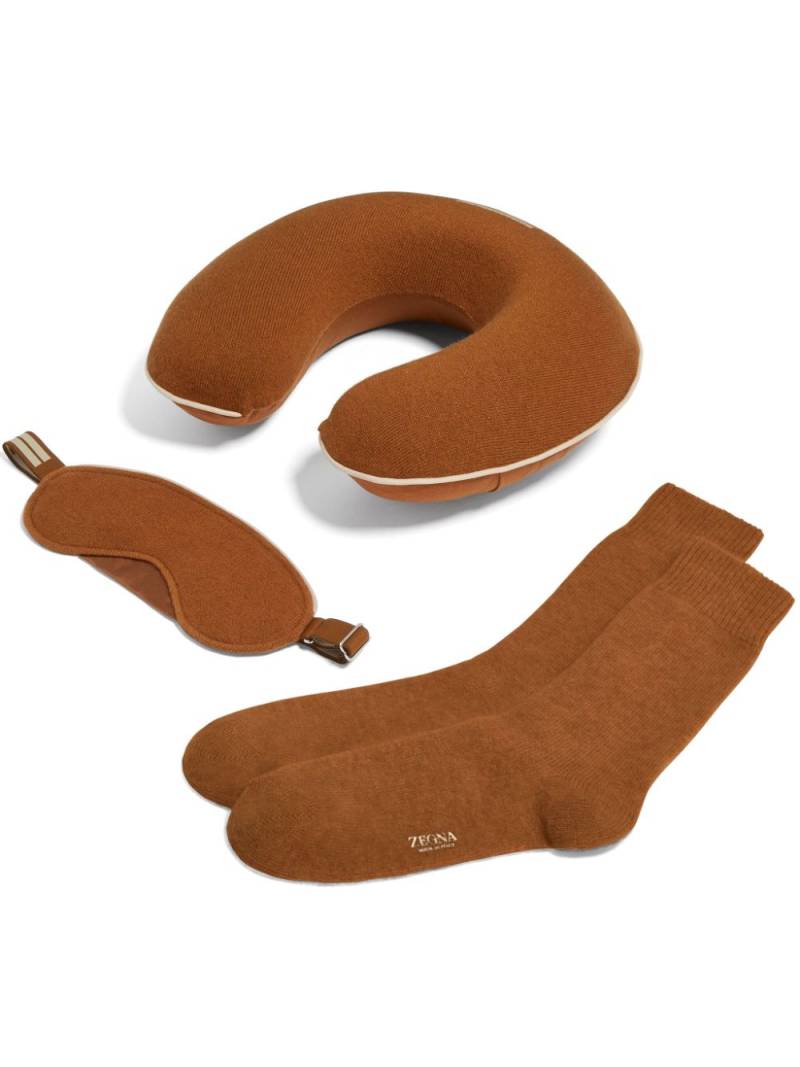 Zegna Oasi Cashmere travel set - Brown von Zegna