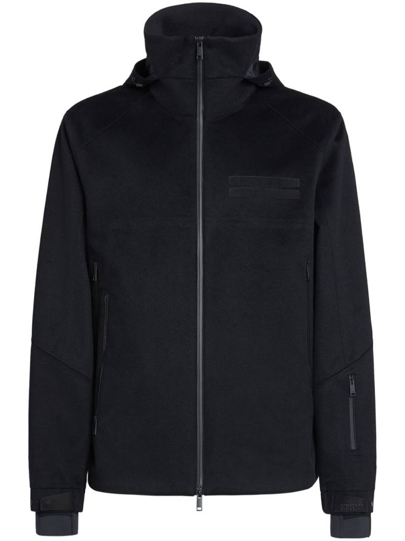 Zegna Oasi Elements cashmere jacket - Black von Zegna