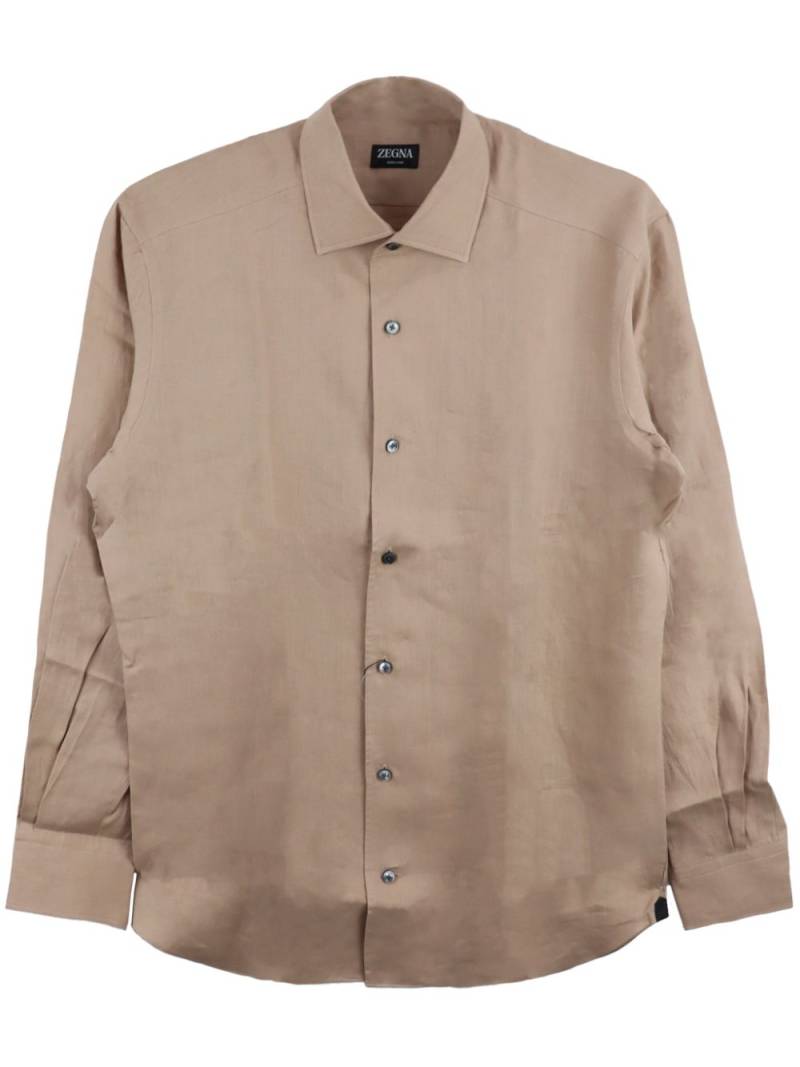 Zegna Oasi Lino shirt - Pink von Zegna