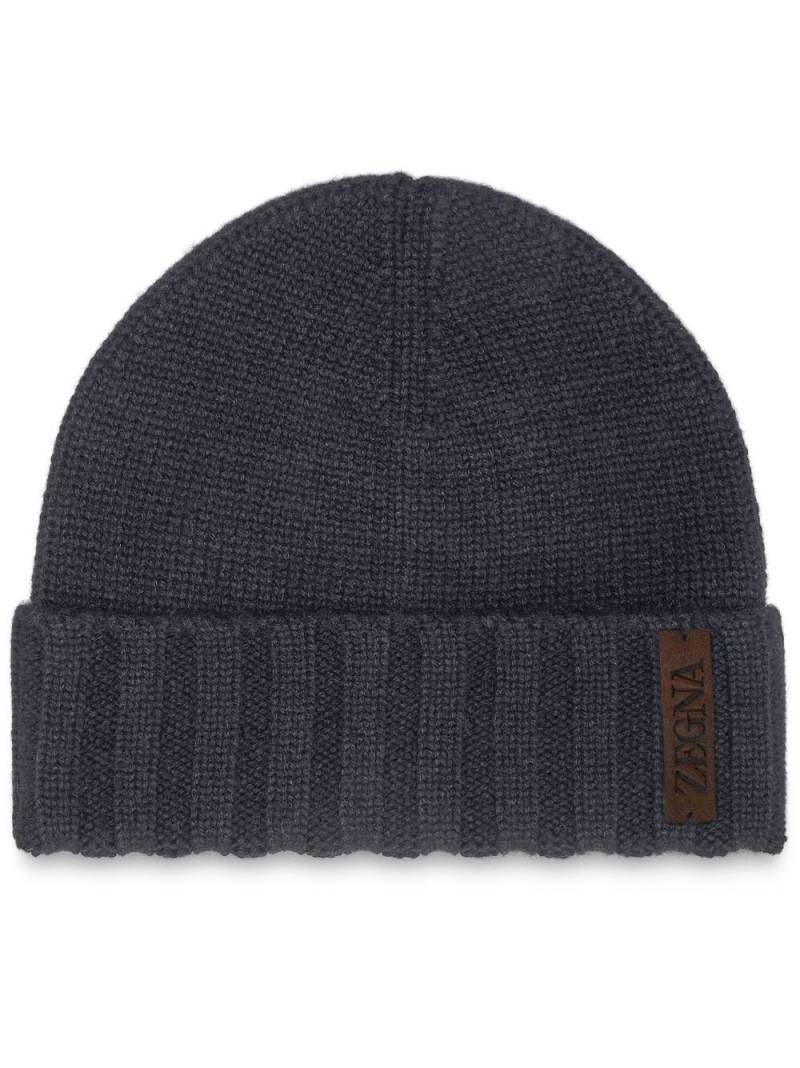 Zegna Oasi cashmere beanie - Blue von Zegna