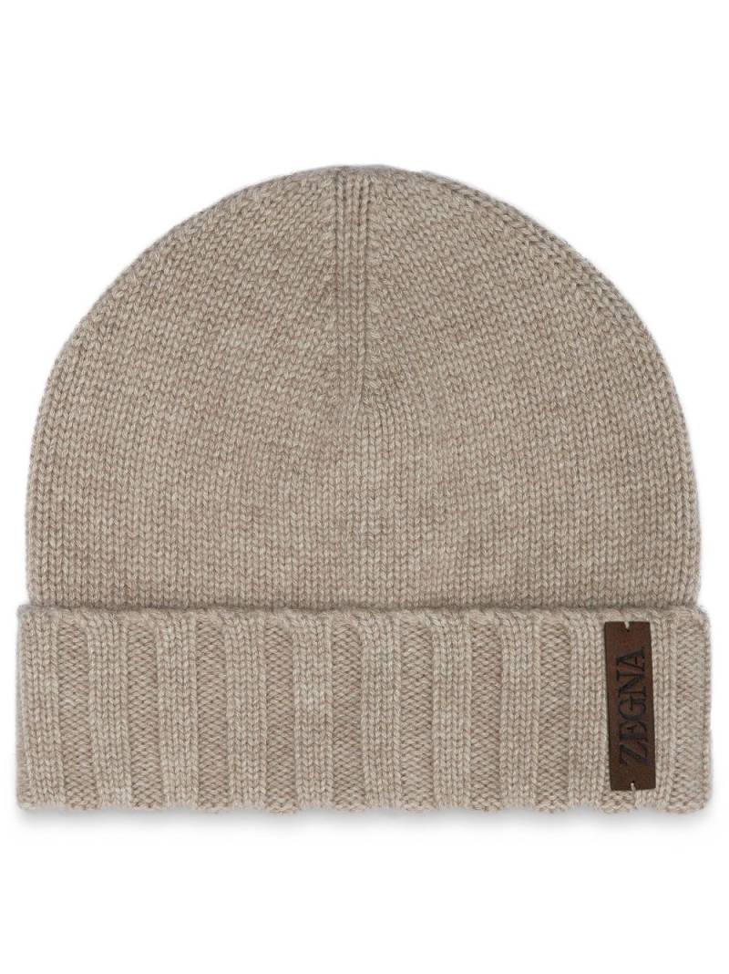 Zegna Oasi cashmere beanie - Neutrals von Zegna