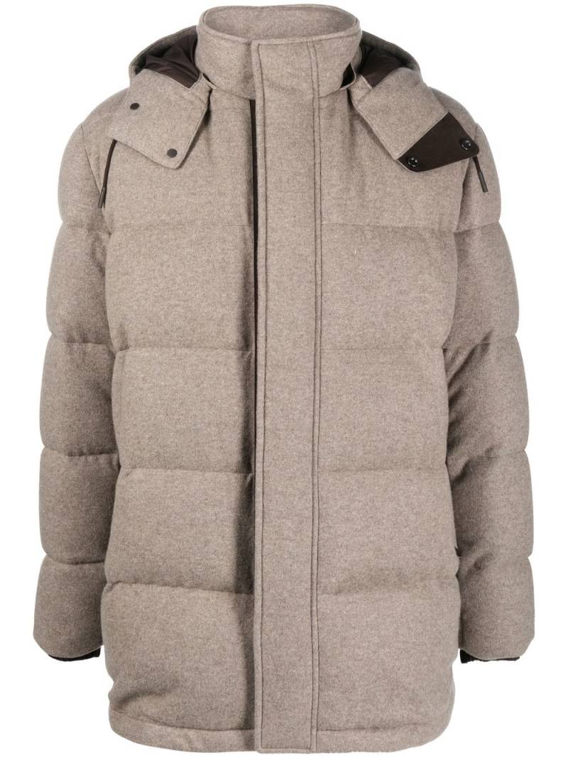 Zegna Oasi cashmere padded jacket - Neutrals von Zegna