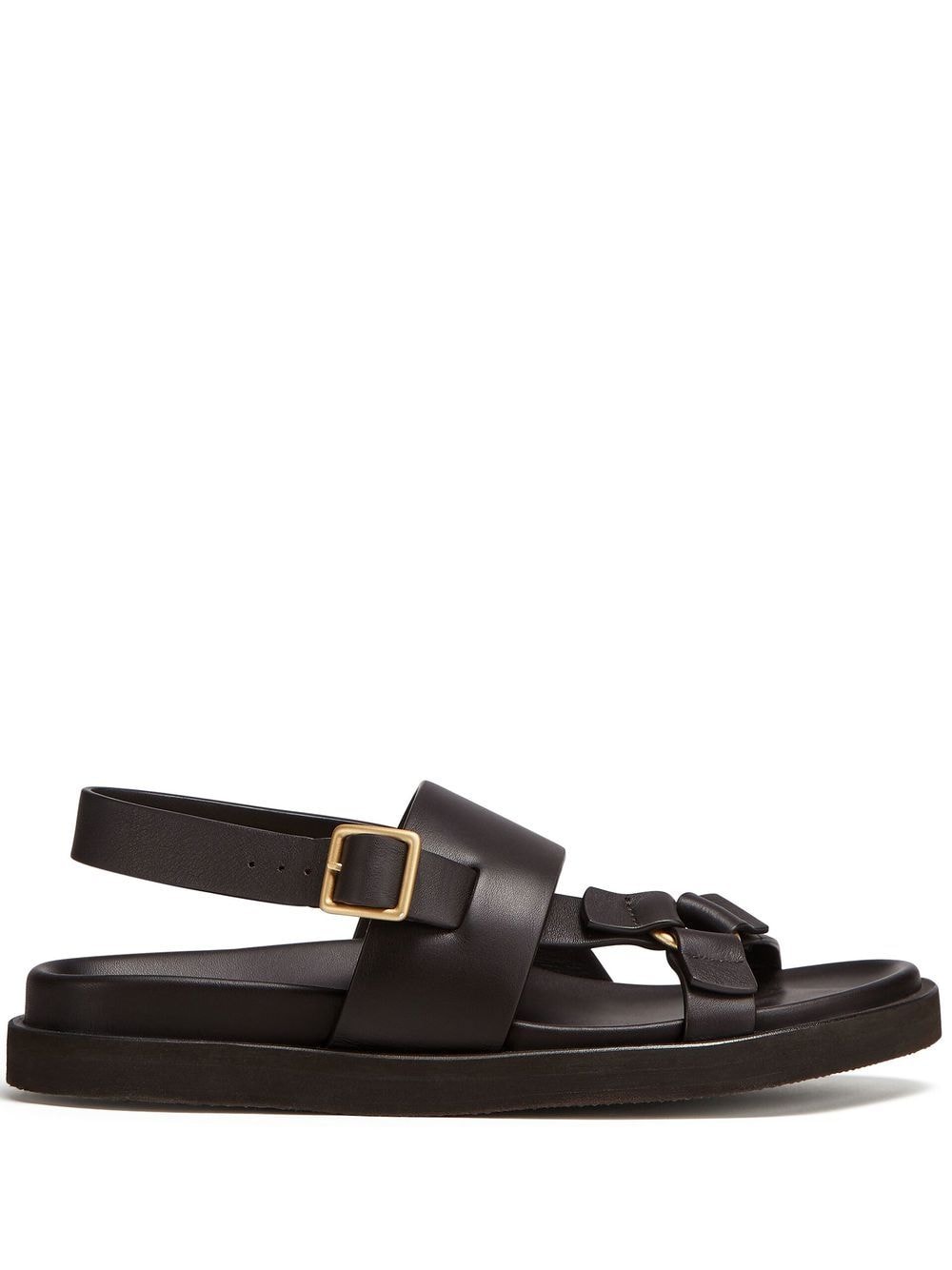 Zegna Panarea leather sandals - Brown von Zegna