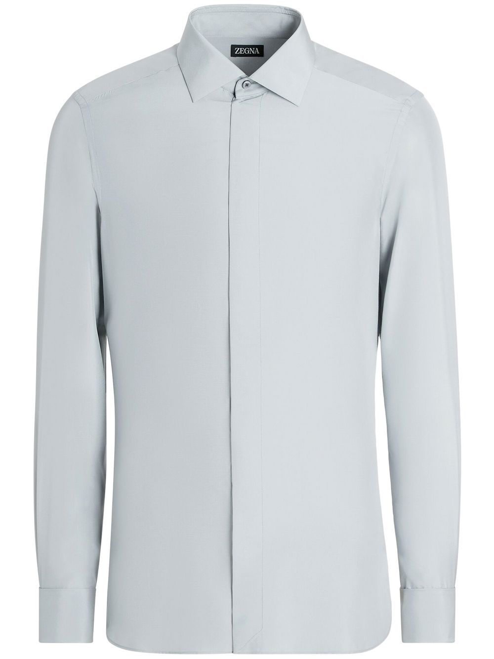 Zegna Pure Silk evening shirt - Grey von Zegna