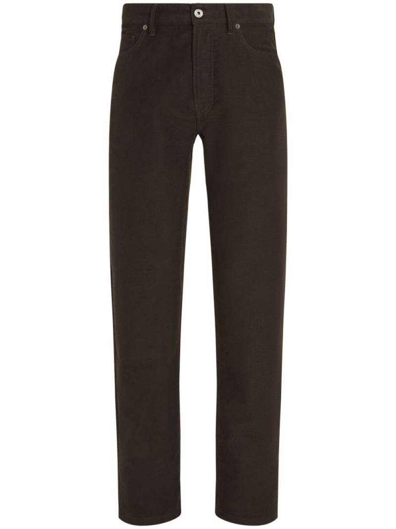 Zegna Roccia tapered trousers - Brown von Zegna