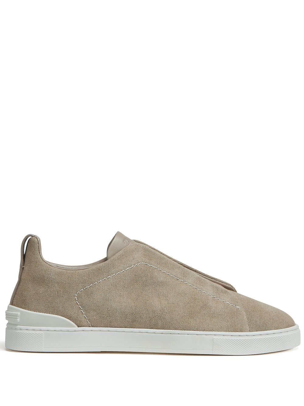 Zegna Triple Stitch canvas sneakers - Brown von Zegna