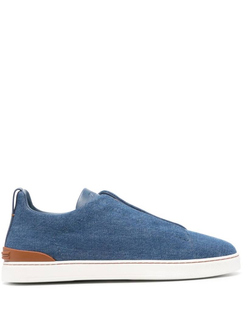 Zegna Triple Stitch™ slip-on sneakers - Blue von Zegna