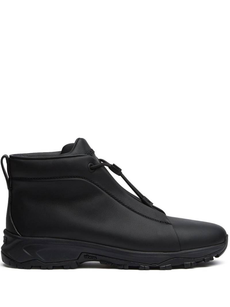 Zegna Triple Stitch Vetta leather sneakers - Black von Zegna