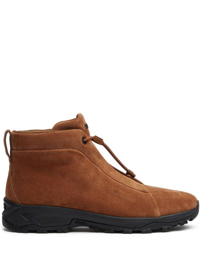 Zegna Triple Stitch Vetta suede sneakers - Brown von Zegna