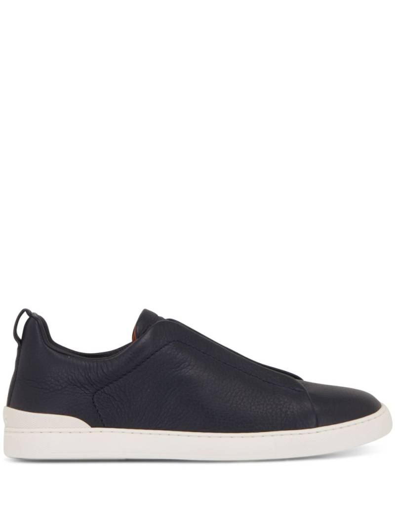 Zegna Triple Stitch low-top sneakers - Blue von Zegna