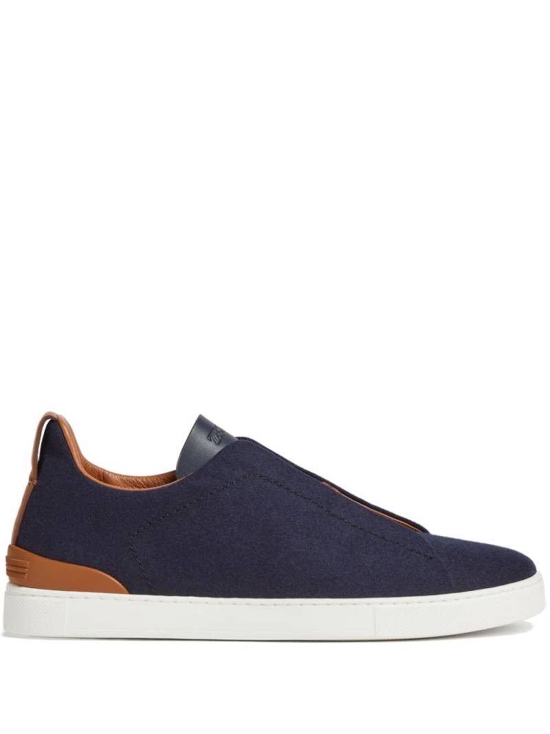 Zegna Triple Stitch sneakers - Blue von Zegna