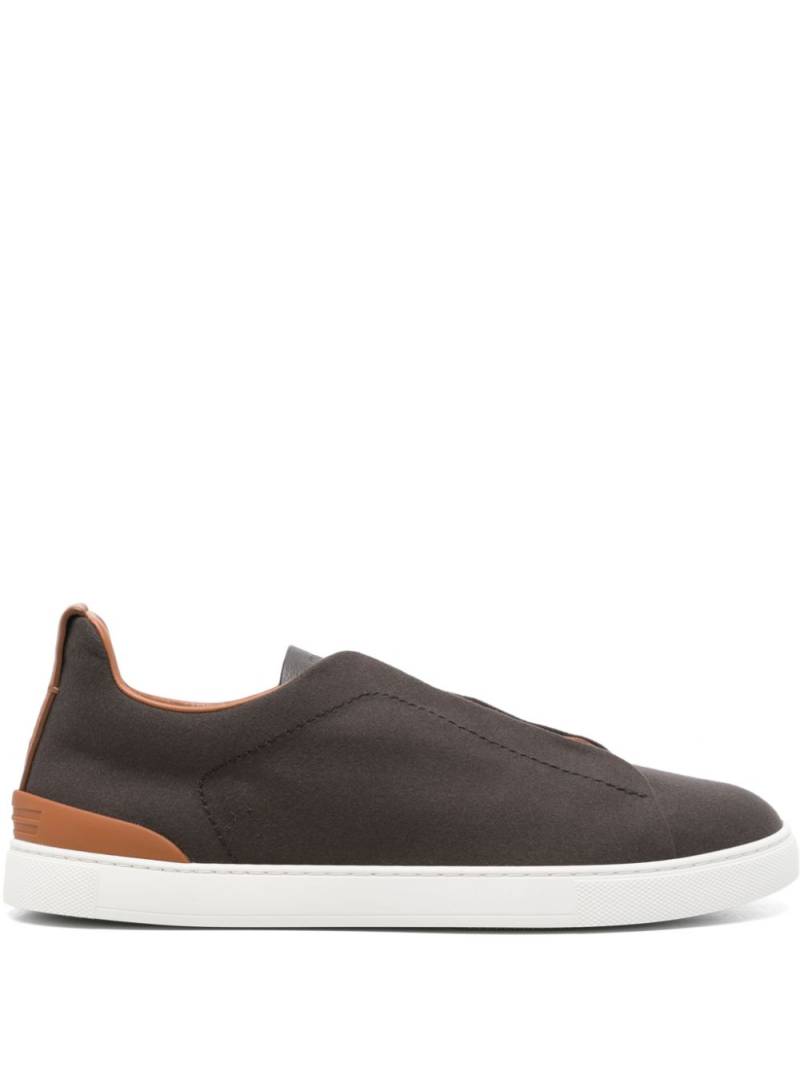 Zegna Triple Stitch sneakers - Brown von Zegna