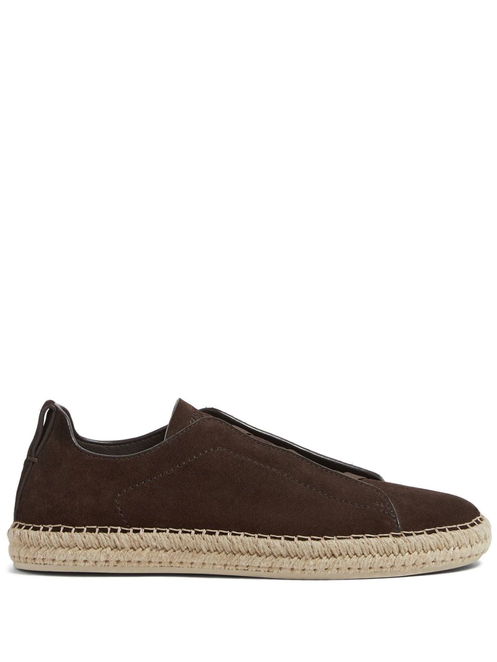 Zegna Triple Stitch suede espadrilles - Brown von Zegna