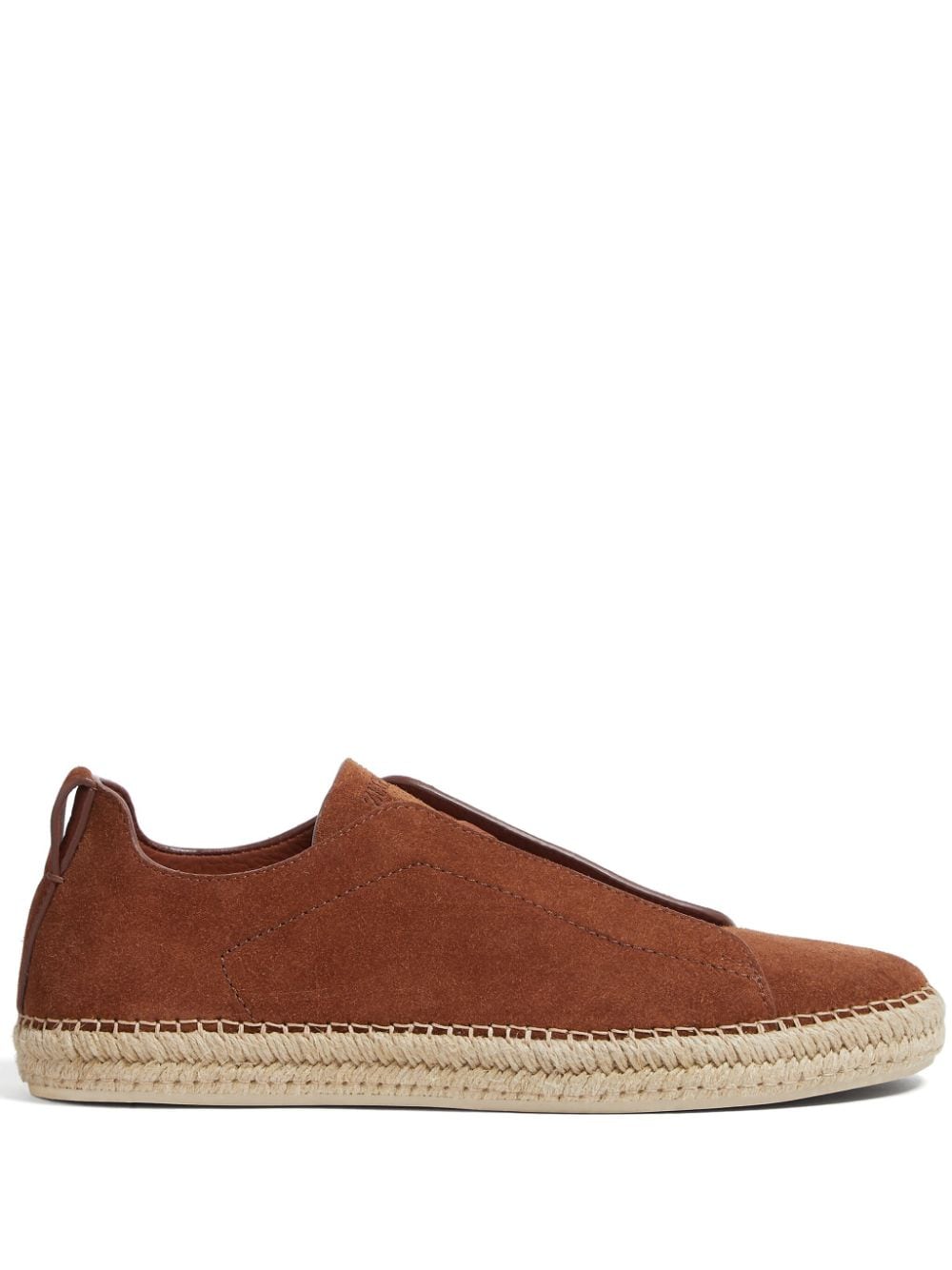 Zegna Triple Stitch suede espadrilles - Brown von Zegna