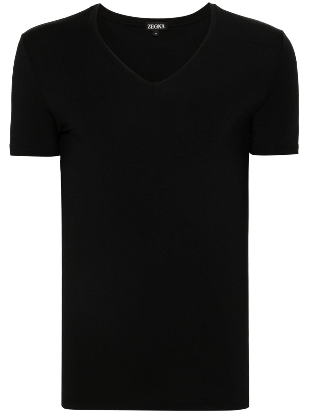 Zegna V-neck jersey T-shirt - Black von Zegna