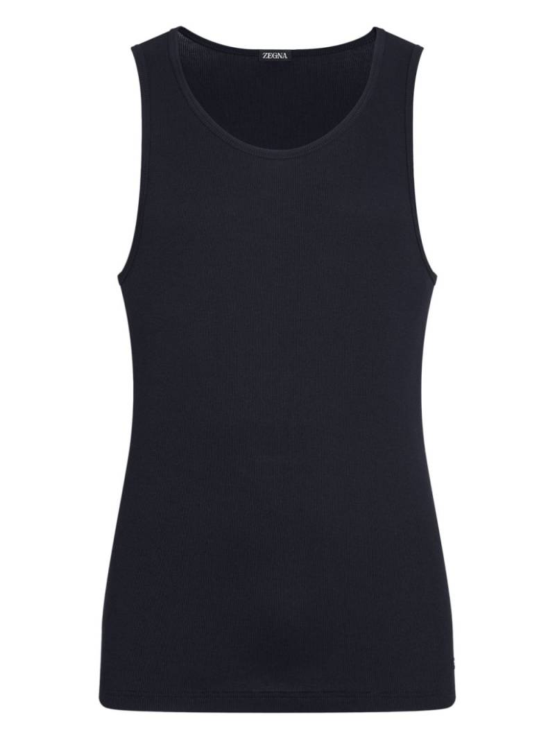 Zegna appliqué tank top - Black von Zegna