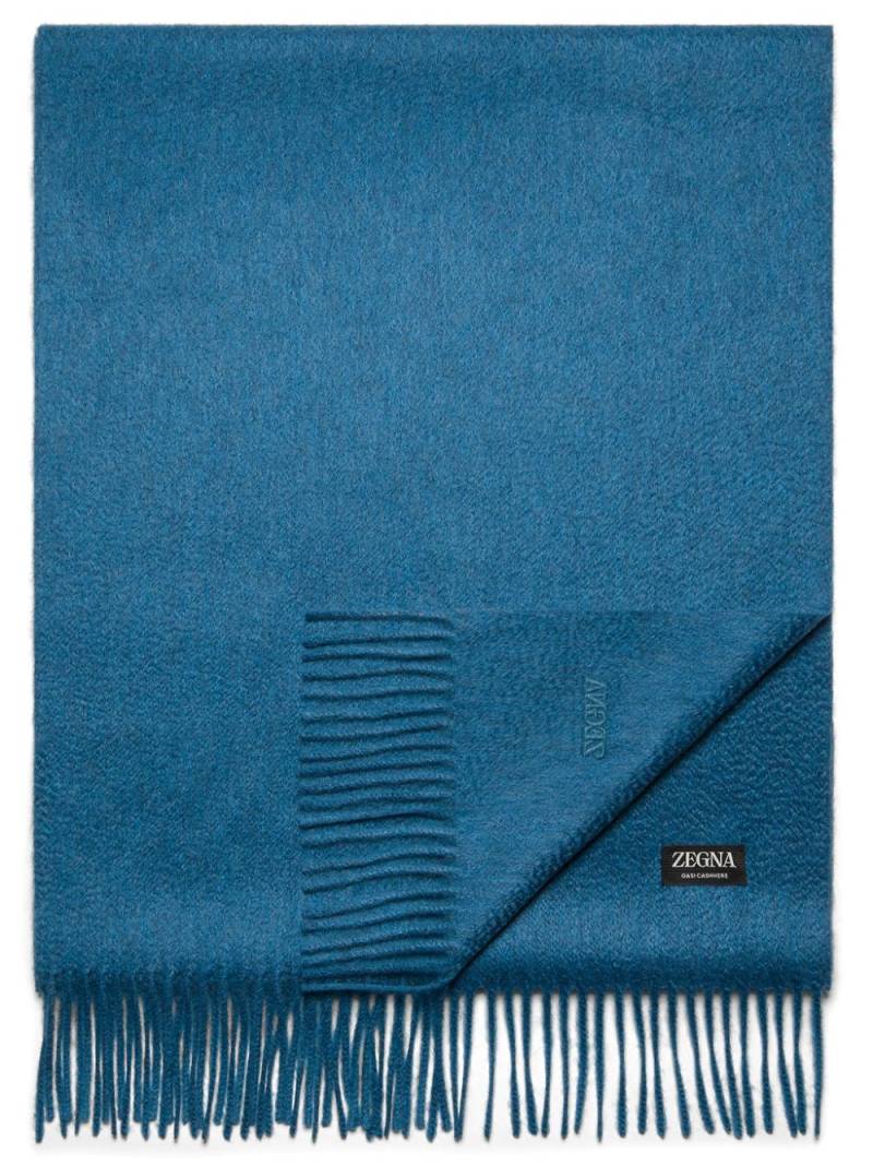 Zegna cashmere scarf - Blue von Zegna