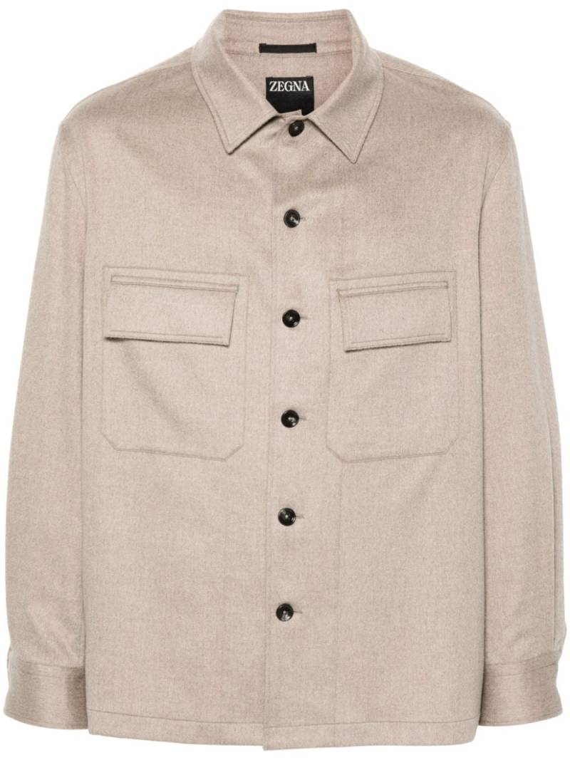 Zegna cashmere shirt - Neutrals von Zegna