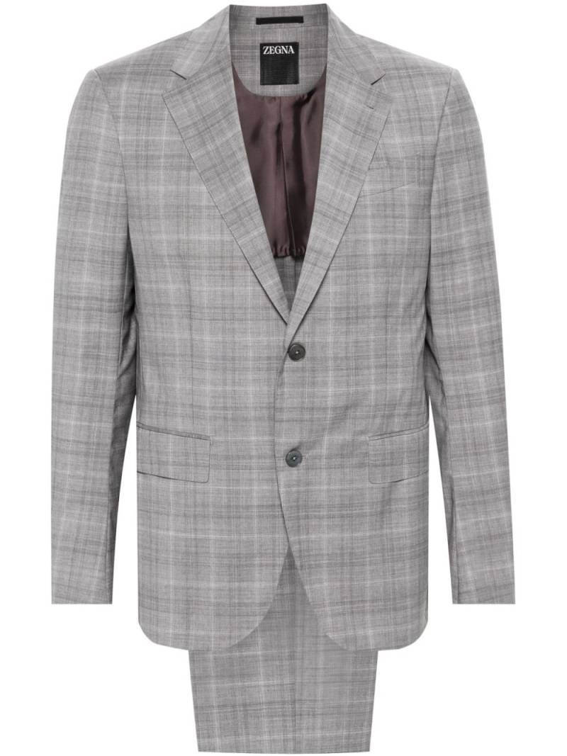 Zegna checked single-breasted suit - Grey von Zegna