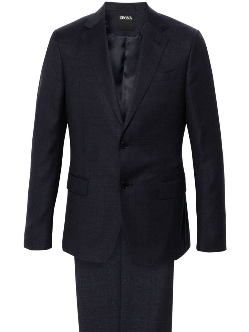 Zegna checked suit - Blue von Zegna