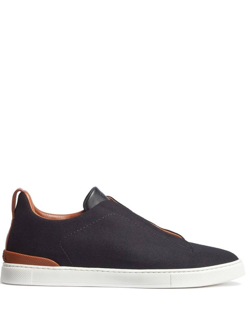 Zegna Triple Stitch™ low-top sneakers - Black von Zegna